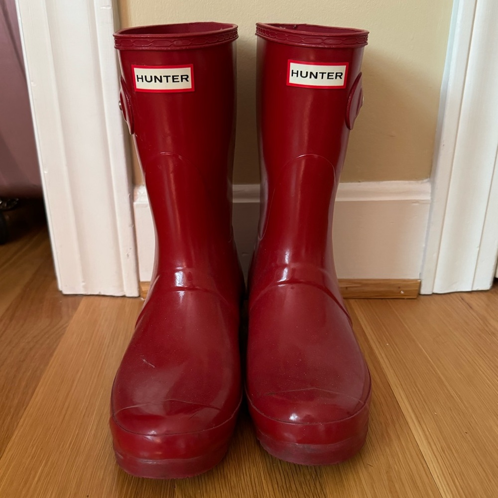 Hunter Women's Original Short Gloss Rain Boots *Military Red*